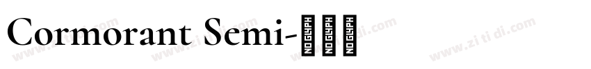 Cormorant Semi字体转换